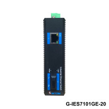 Bộ chuyển đổi quang điện POE công nghiệp 1 Port 10/100/1000M Gnetcom G-IES7101GE-20