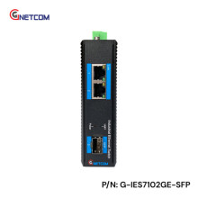 Bộ chuyển đổi quang điện poe G-IES7102GE-SFP công nghiệp Gnetcom
