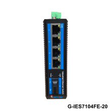 Switch quang POE công nghiệp 4 Port 10/100M Gnetcom G-IES7104FE-20