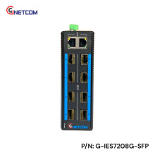 Switch công nghiệp GNETCOM 8 port SFP gigabit G-IES7208G-SFP