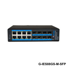 Switch quang POE quản lý công nghiệp GNETCOM G-IES88GS-M-SFP