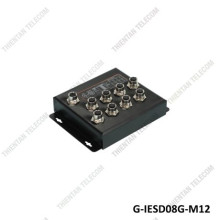 Switch công nghiệp 8 cổng ethernet M12 Gnetcom G-IESD08G-M12