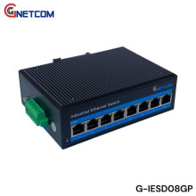 Switch POE công nghiệp 8 cổng 10/100/1000Mbps GNETCOM G-IESD08GP