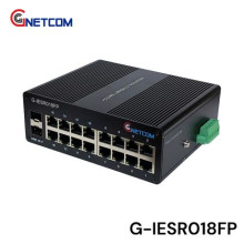 Switch POE công nghiệp G-IESR018FP 16 cổng 10/100Mbps 2 SFP GNETCOM