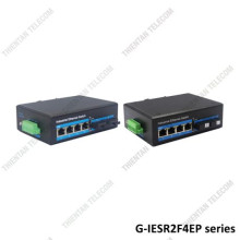 Switch POE công nghiệp 4 cổng POE 2 cổng quang 10/100Mbps GNETCOM G-IESR2F4EP