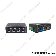 Switch POE công nghiệp 4 cổng POE 4 cổng quang 10/100Mbps GNETCOM G-IESR4F4EP 