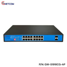 Switch PoE 16 cổng GNETCOM GW-S1918CG-AP