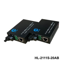 Bộ chuyển đổi quang điện Ho-Link HL-2111S-20AB | 1 sợi quang 10/100/1000MB