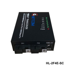 Switch quang chuyển tiếp Gnetcom HL-2F4E-SC | 2 cổng quang A/B, 4 cổng Lan 10/100Mbps