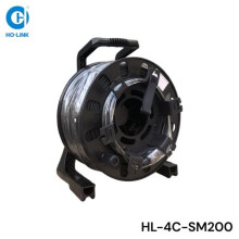Cáp quang dã chiến 4FO LC single mode 200m có băng thép HO-LINK HL-4C-SM200
