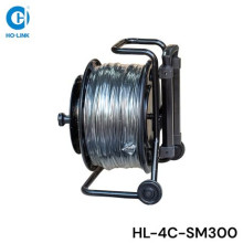 Cáp quang dã chiến 4FO LC single mode 300m có băng thép HO-LINK HL-4C-SM300