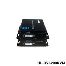 Bộ chuyển đổi DVI sang lan có cổng usb 200m HO-LINK HL-DVI-200KVM