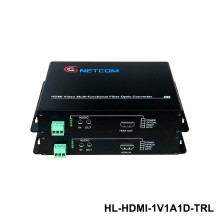 Bộ chuyển đổi HDMI sang quang Gnetcom HL-HDMI-1V1D1A-T/RL | Có cổng Audio