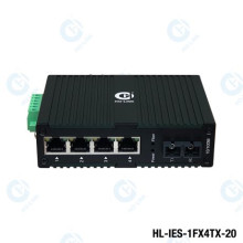 Switch quang công nghiệp  10/100Mbps HO-LINK HL-IES-1FX4TX-20
