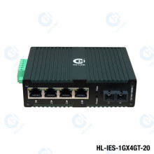 Switch quang chuẩn công nghiệp 10/100/1000Mbps HO-LINK HL-IES-1GX4GT-20