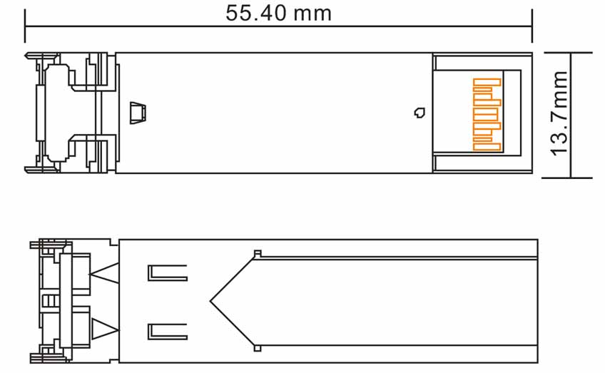 Module kích thước SFP GNC-SFP-SM-20AD: