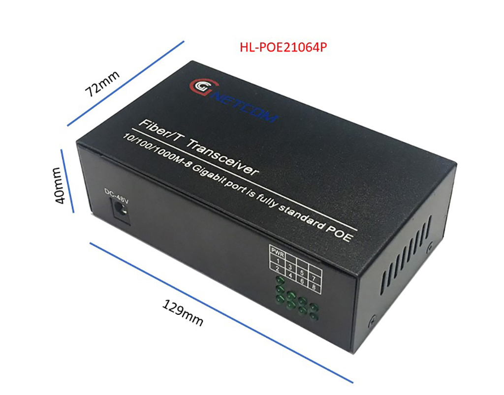 switch poe HL-POE21064P 8 port giga