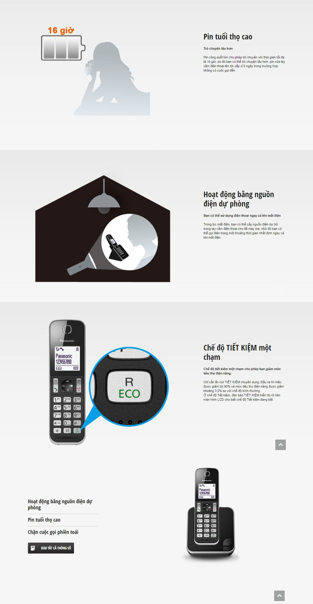 Điện thoại b&agrave;n kh&ocirc;ng d&acirc;y Panasonic KX-TGD310CX