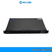 Switch Quang 24 port SFP, 2 cổng J45 10/100/1000M.