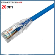 Dây nhảy patch cord 0.2m Cat6 Blue (NPC06UVDB-BL001F) commscope , loại 20cm