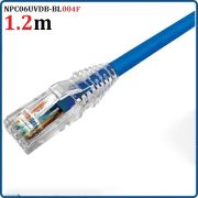 Dây nhảy patch cord Cat6 U/UTP, RJ45, 4 Pair, Non-Plenum, Blue, 4FT