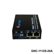 Converter quang 2 Lan Gnetcom GNC-1112S-20A | 2 Cổng Ethernet 10/100M