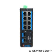 Switch quang POE công nghiệp 8 Port 10/100M+ 2 SFP 1.25G Gnetcom G-IES7108FE-2SFP