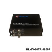 Converter quang video Gnetcom 1 kênh HL-1V-20TR-1960P | Hỗ trợ độ phân giải 2K