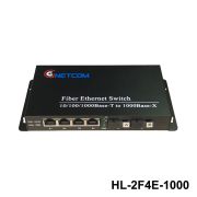 Switch quang chuyển tiếp Ho-link HL-2F4E-1000 | 4 Cổng J45 ,2 cổng Quang A/B 10/100/1000