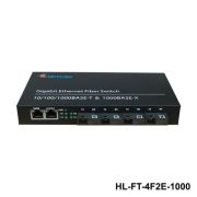Switch chuyển tiếp quang Ho-link HL-FT-4F2E-1000 | 4 cổng SC + 2 Cổng RJ45 10/100/1000M