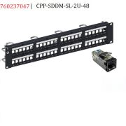 Module Panel Cat6A, STP, CPP-SDDM-SL-2U-48 port 60237047