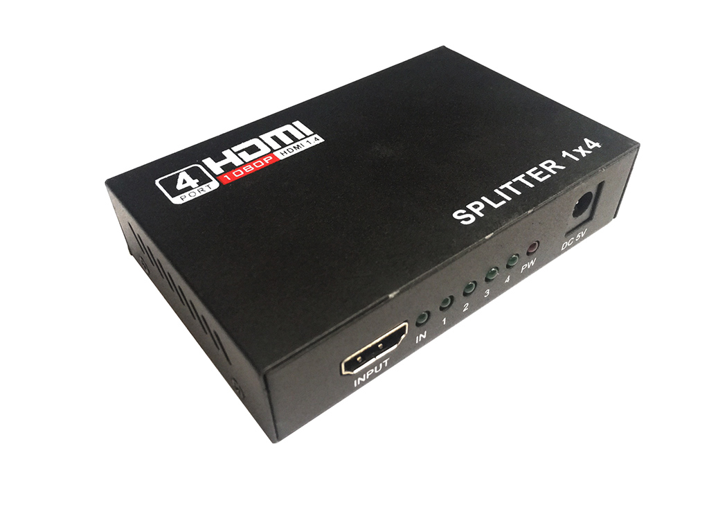 Bộ chia HDMI 1 ra 4 full HD vỏ sắt